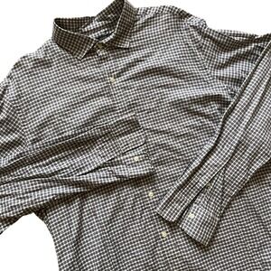 VTG Polo Ralph Lauren XXL Slim Fit Plaid Checkered Long Sleeve Button Down Shirt